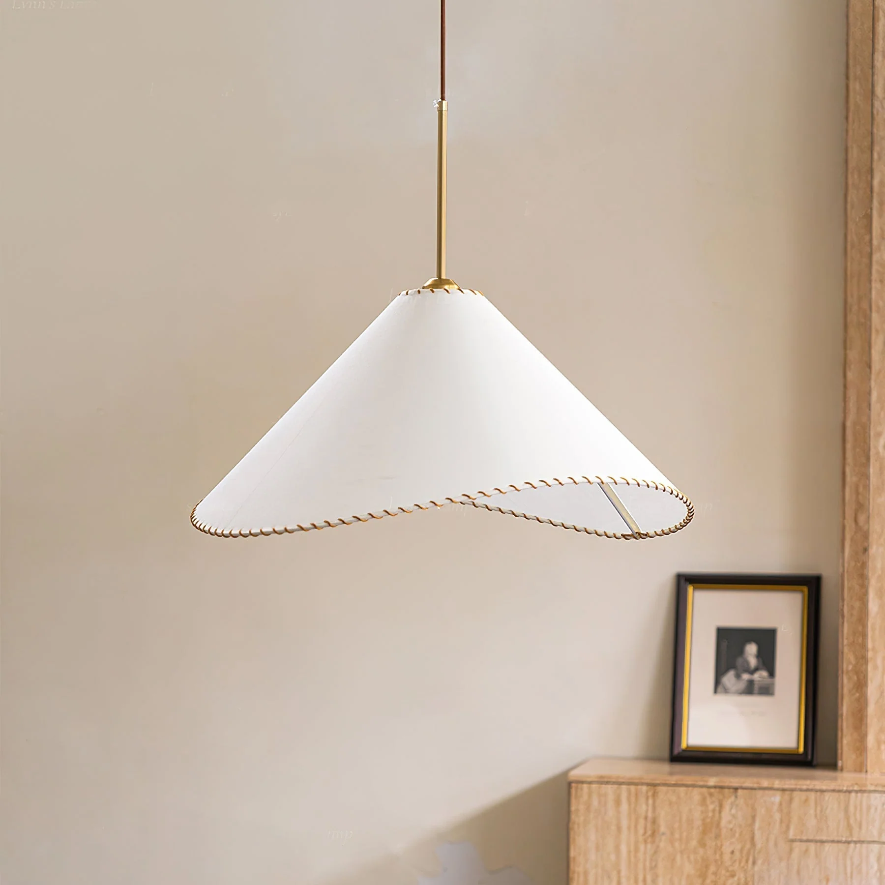Aursoreth Nordic Twisted Shade Fabric Pendant Lamp - Image 18