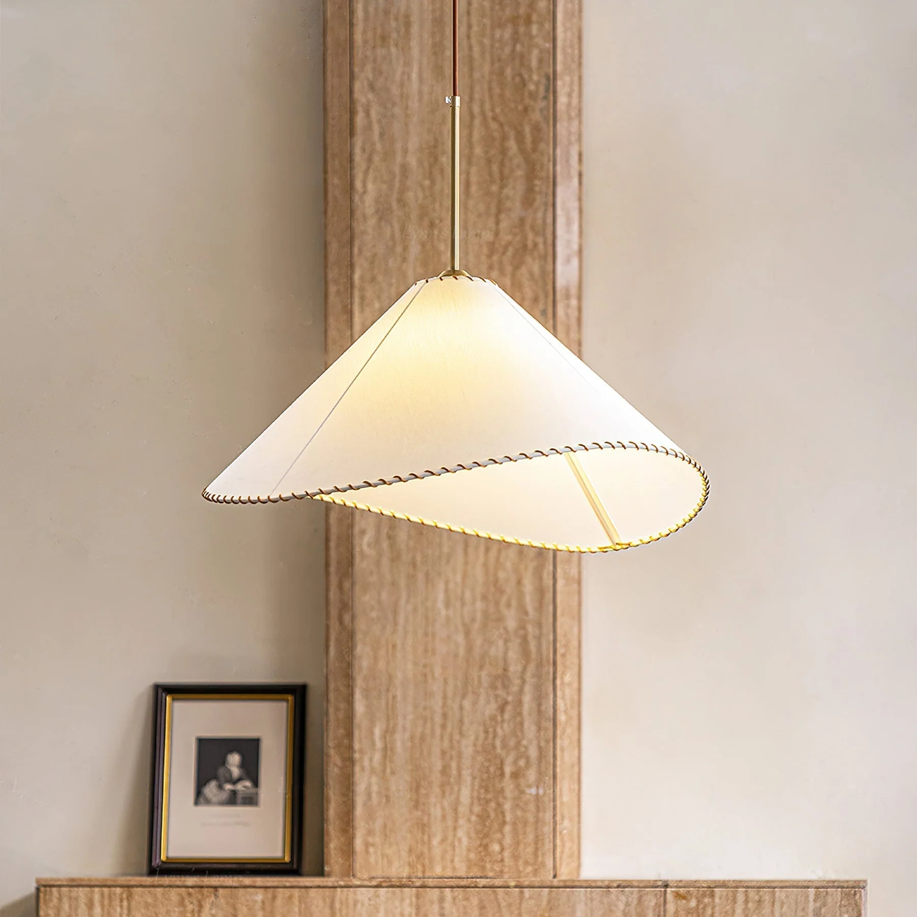 Aursoreth Nordic Twisted Shade Fabric Pendant Lamp - Image 19