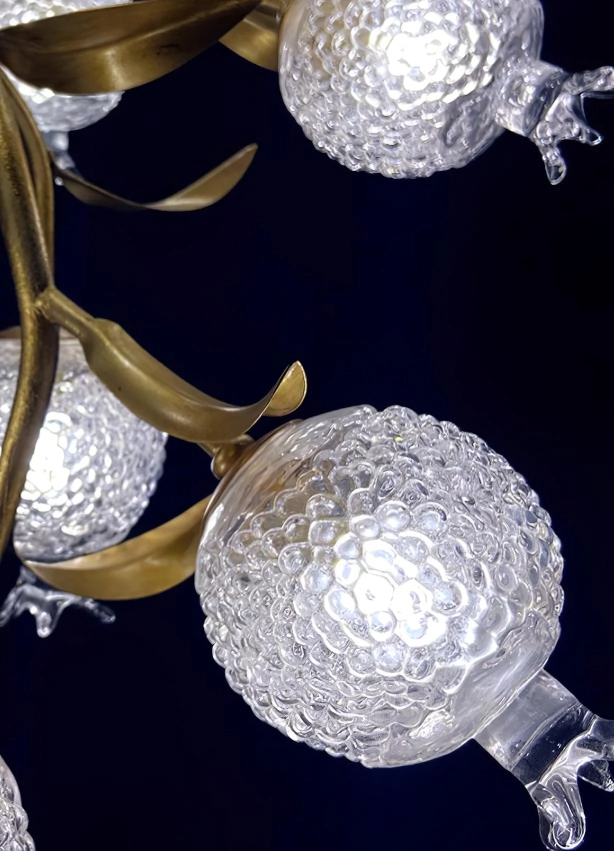 Aursorir Elegance Pomegranate Brass Glass Ceiling Lamp - Image 9
