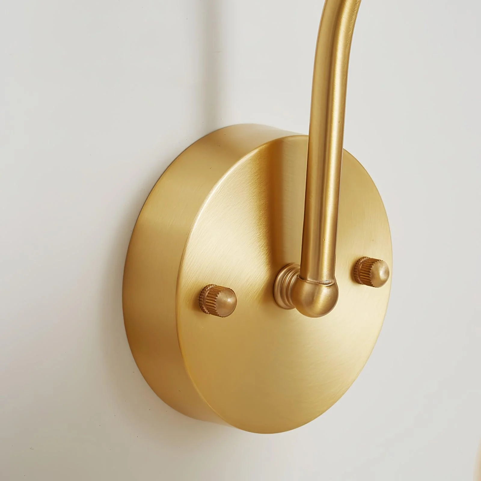 Avcarora Premium Nordic Art Brass Glass Wall Lamp - Image 2