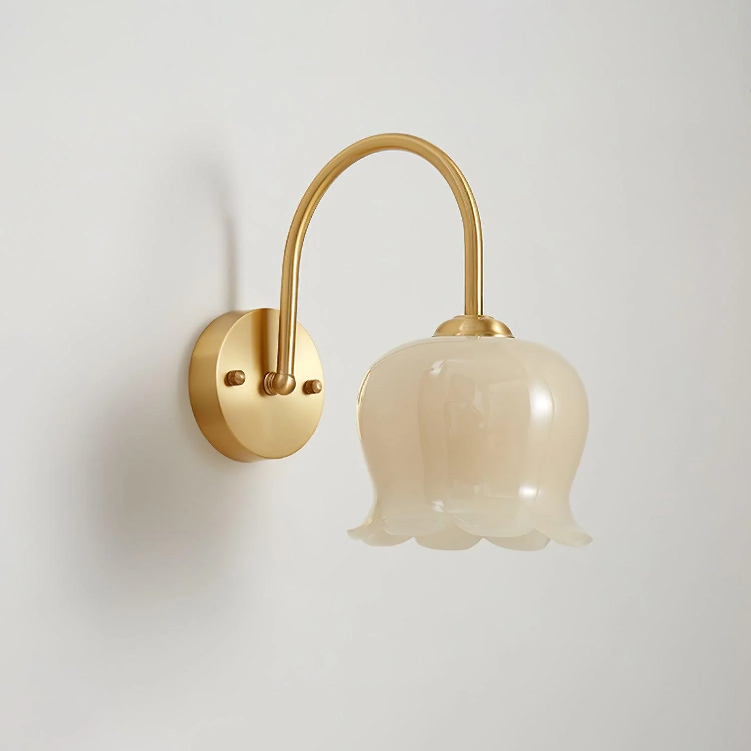 Avcarora Premium Nordic Art Brass Glass Wall Lamp - Image 9
