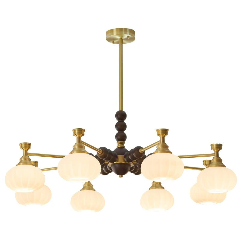 Avdorira Elegance Vintage Brass Wood Chandelier - Image 13