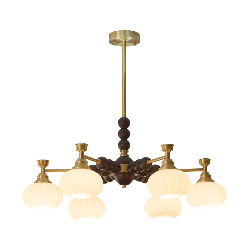 Avdorira Elegance Vintage Brass Wood Chandelier - Image 26