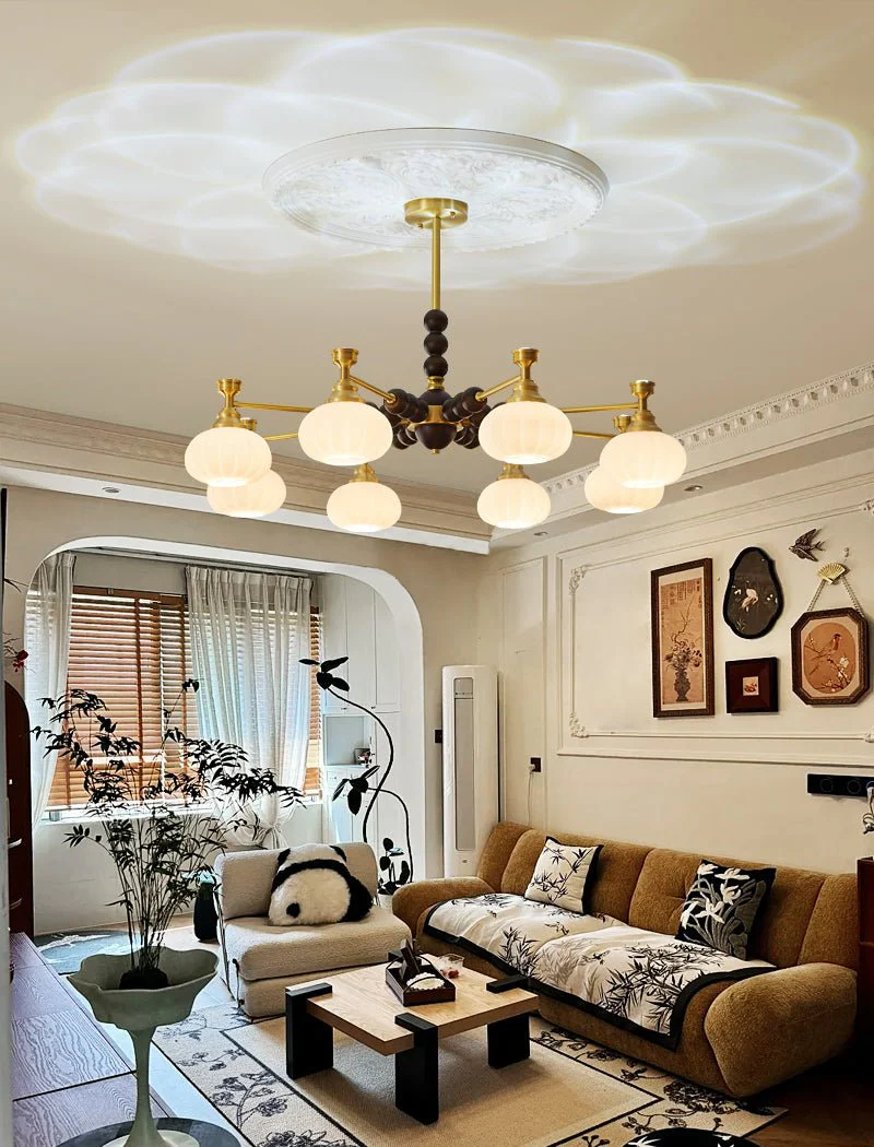 Avdorira Elegance Vintage Brass Wood Chandelier - Image 27