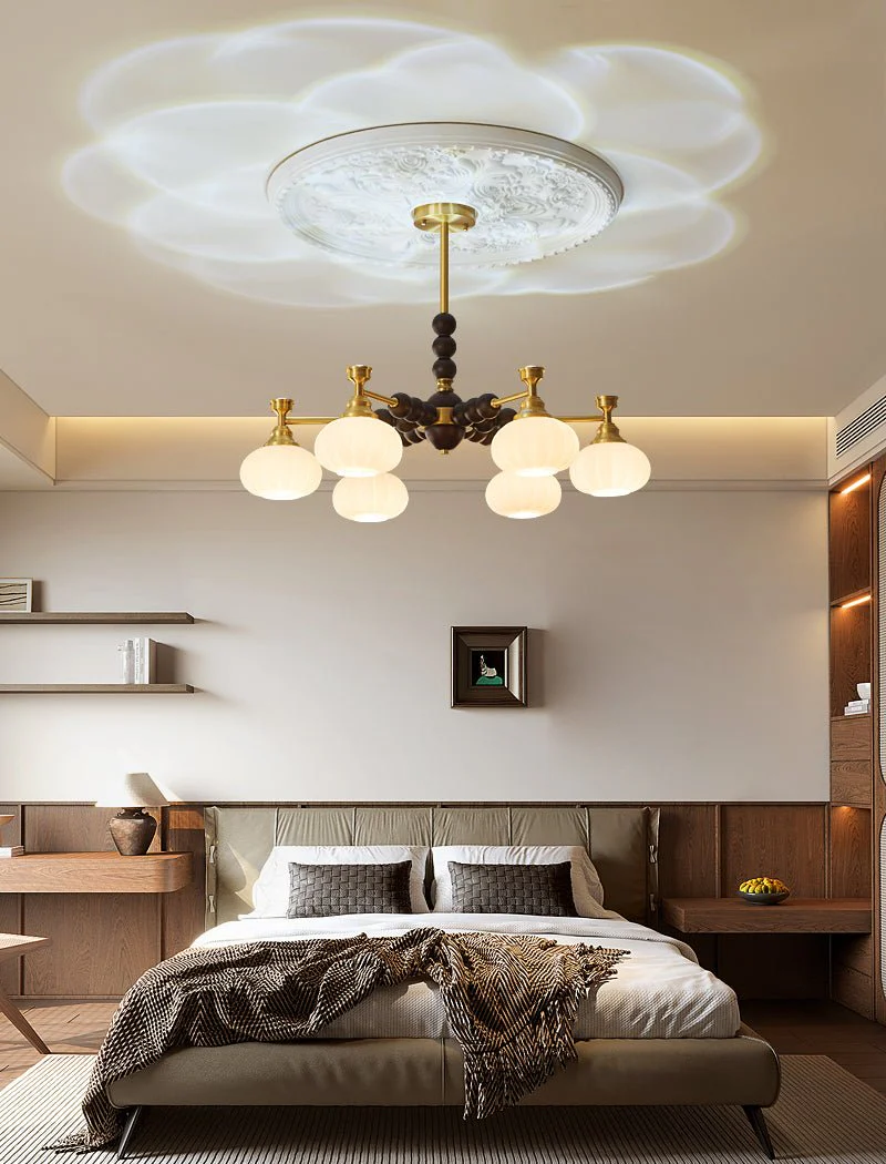 Avdorira Elegance Vintage Brass Wood Chandelier - Image 3