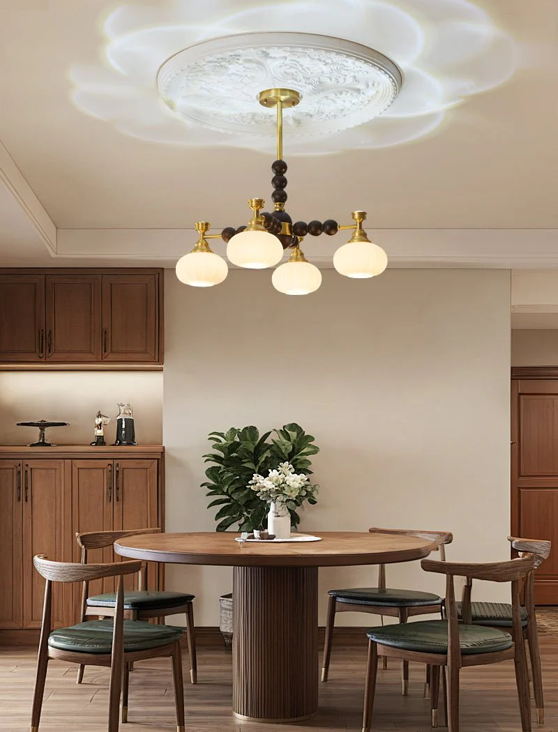 Avdorira Elegance Vintage Brass Wood Chandelier - Image 5