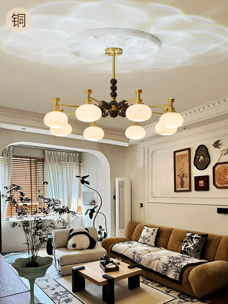 Avdorira Elegance Vintage Brass Wood Chandelier - Image 6