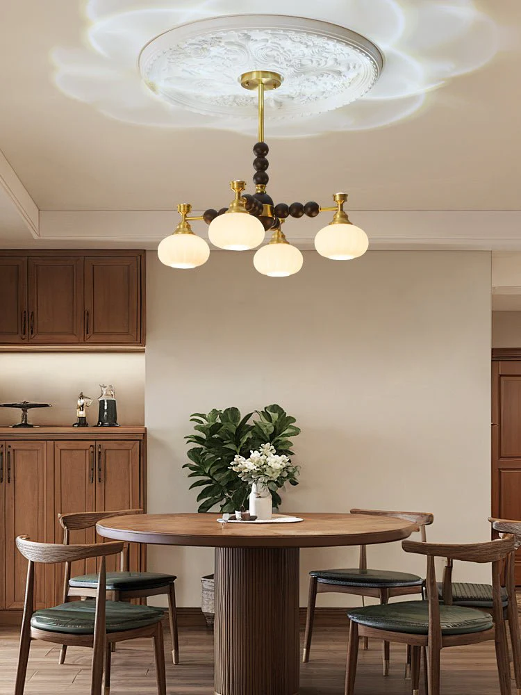 Avdorira Elegance Vintage Brass Wood Chandelier - Image 8