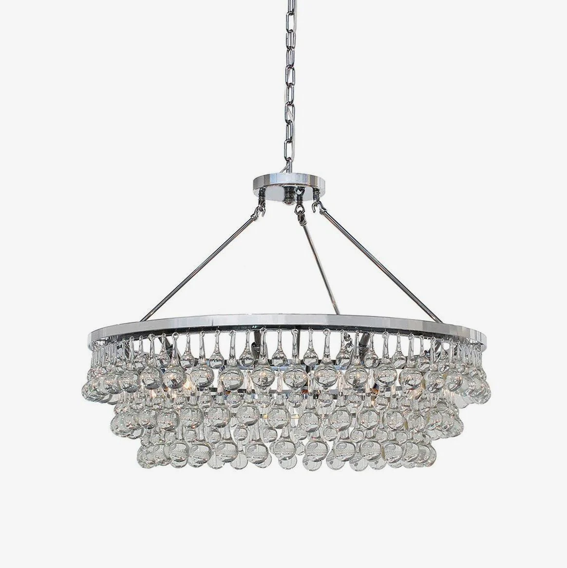 Avelis Postmodern Luxury Unique Tiered Crystal Chandelier