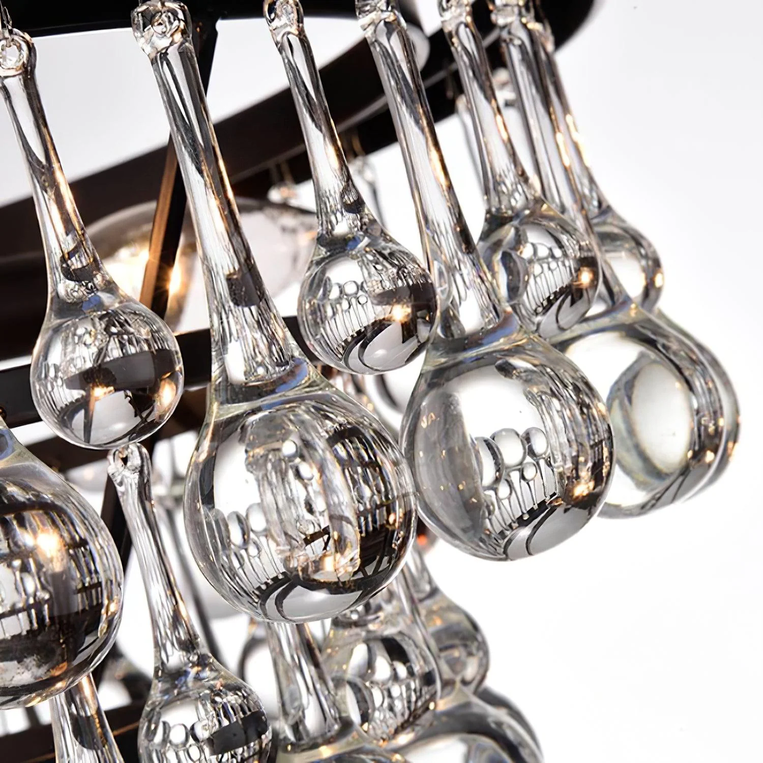 Avelis Postmodern Luxury Unique Tiered Crystal Chandelier - Image 15