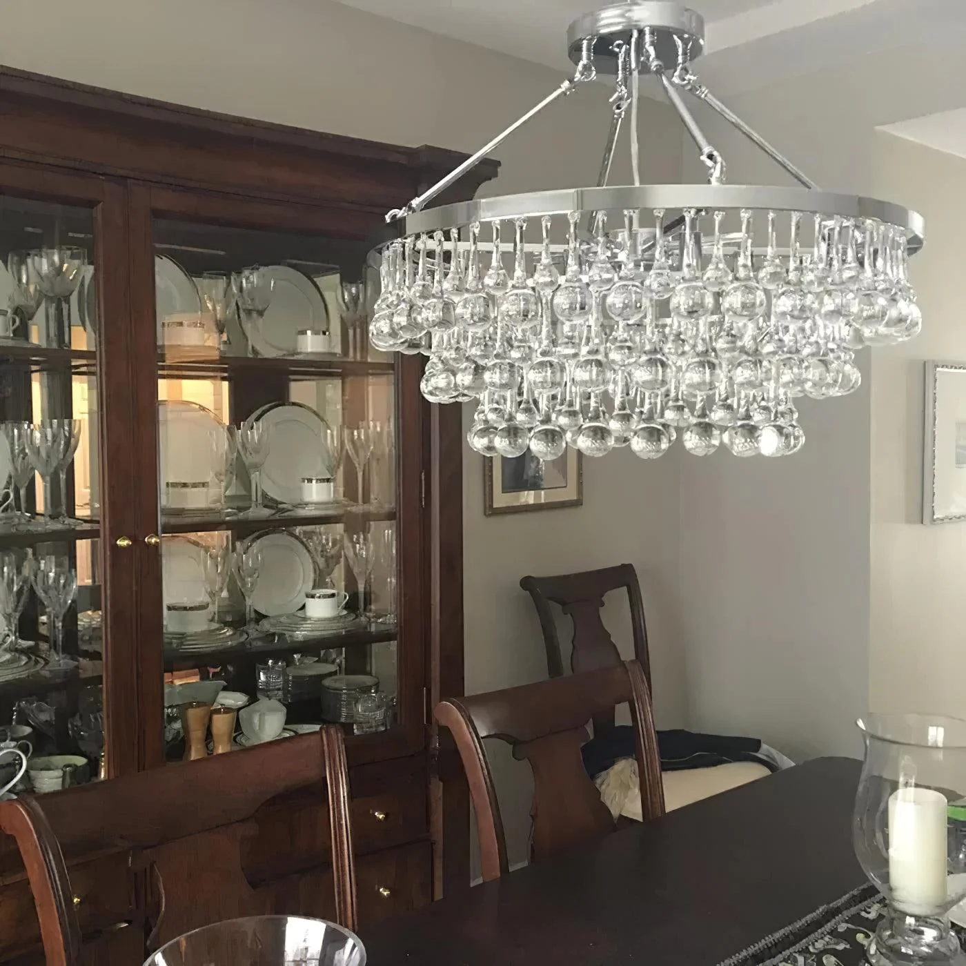 Avelis Postmodern Luxury Unique Tiered Crystal Chandelier - Image 2