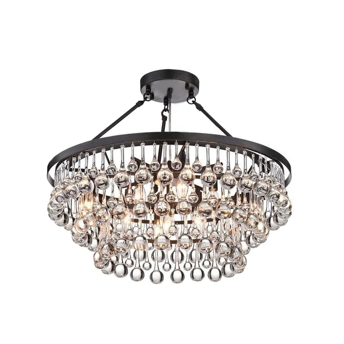 Avelis Postmodern Luxury Unique Tiered Crystal Chandelier - Image 22