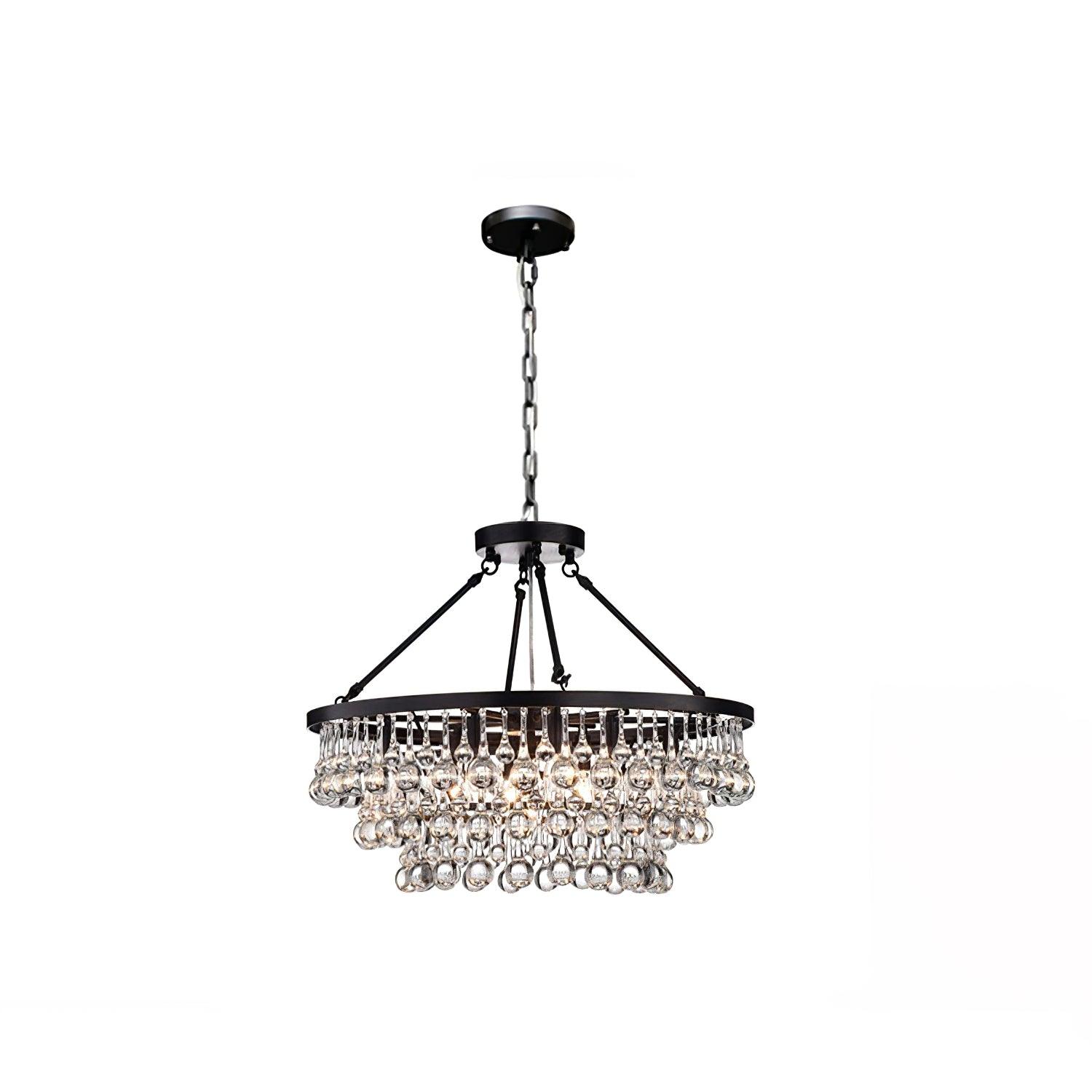 Avelis Postmodern Luxury Unique Tiered Crystal Chandelier - Image 25