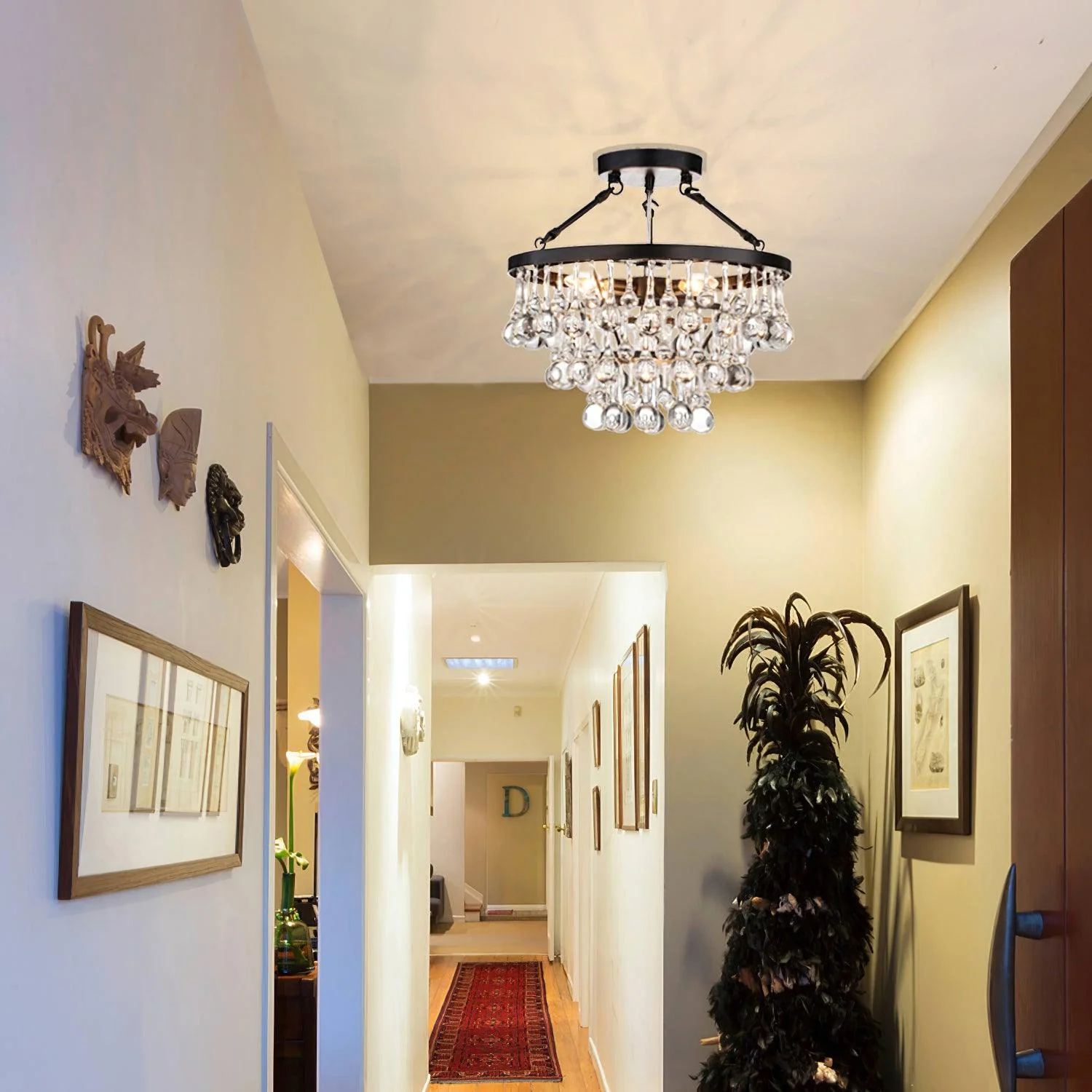 Avelis Postmodern Luxury Unique Tiered Crystal Chandelier - Image 48