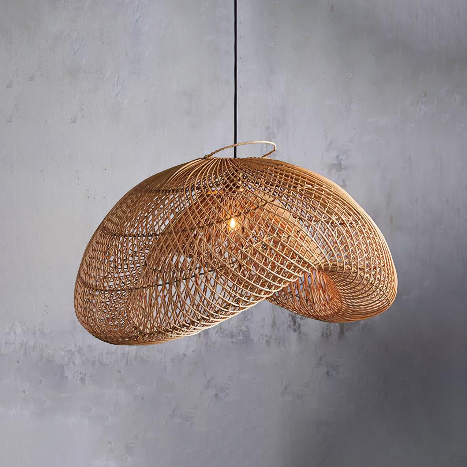 Averon Rattan Vintage Pendant Light - Image 11