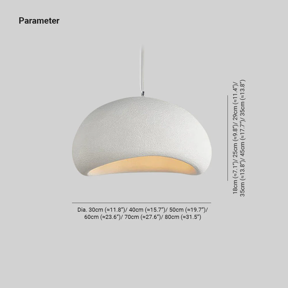 Avi Wabi-Sabi Spherical Cloud Pendant Light - Image 6