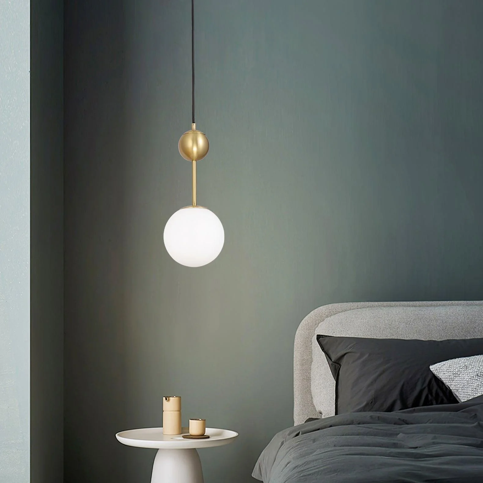 Aviaran Brass & Glass Classic Pendant Light - Image 7