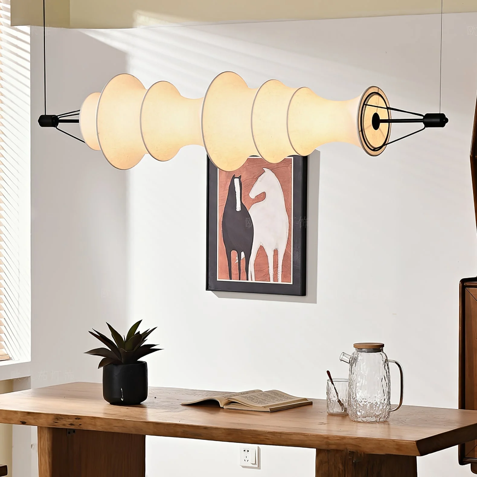 Avlorisra Art Elegance Silk Pendant Lamp - Image 3