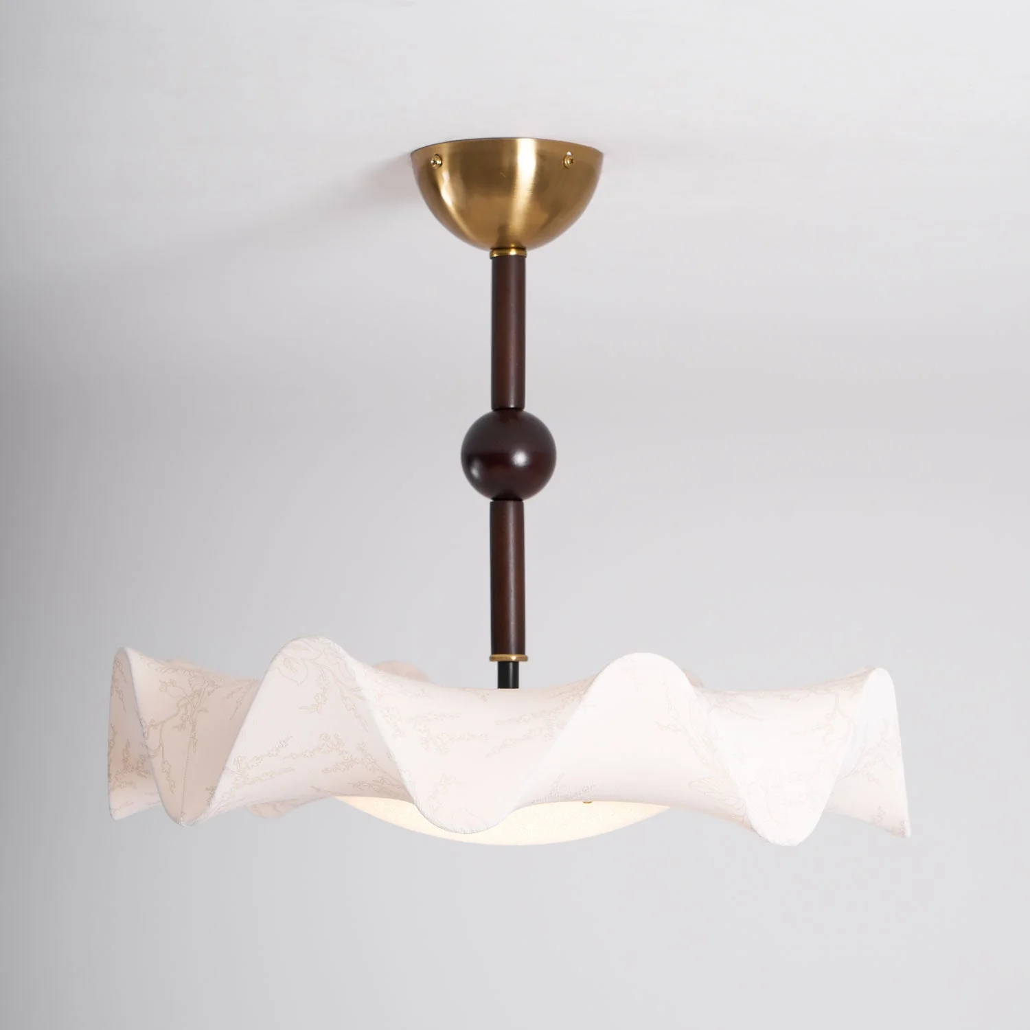 Avlorus Traditional Premium Elegance Wood Fabric Ceiling Light - Image 11