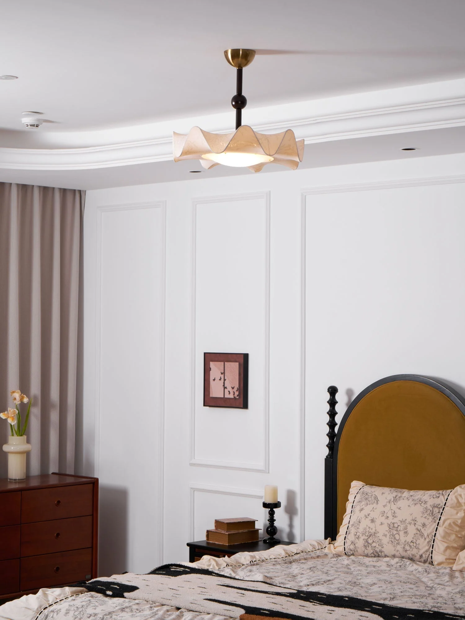 Avlorus Traditional Premium Elegance Wood Fabric Ceiling Light - Image 24