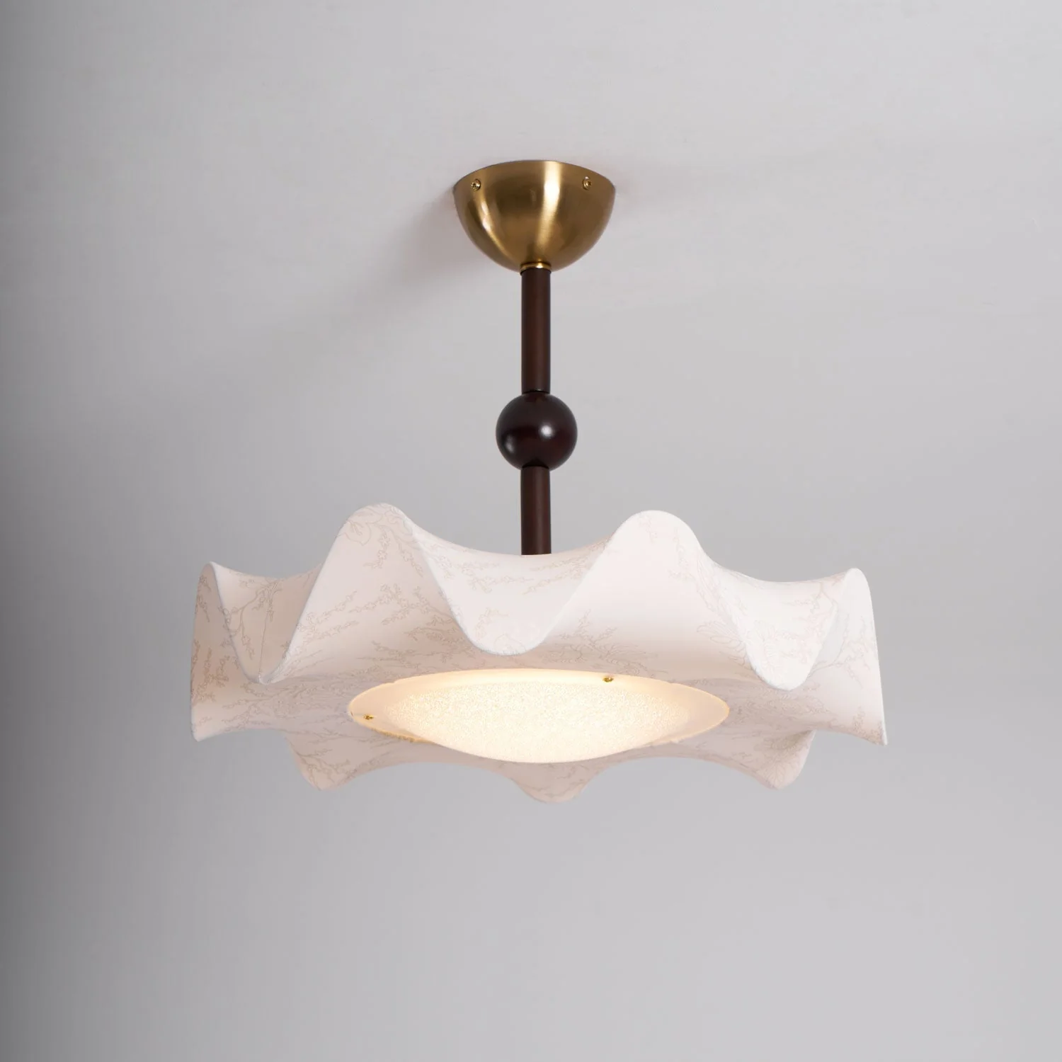 Avlorus Traditional Premium Elegance Wood Fabric Ceiling Light - Image 8