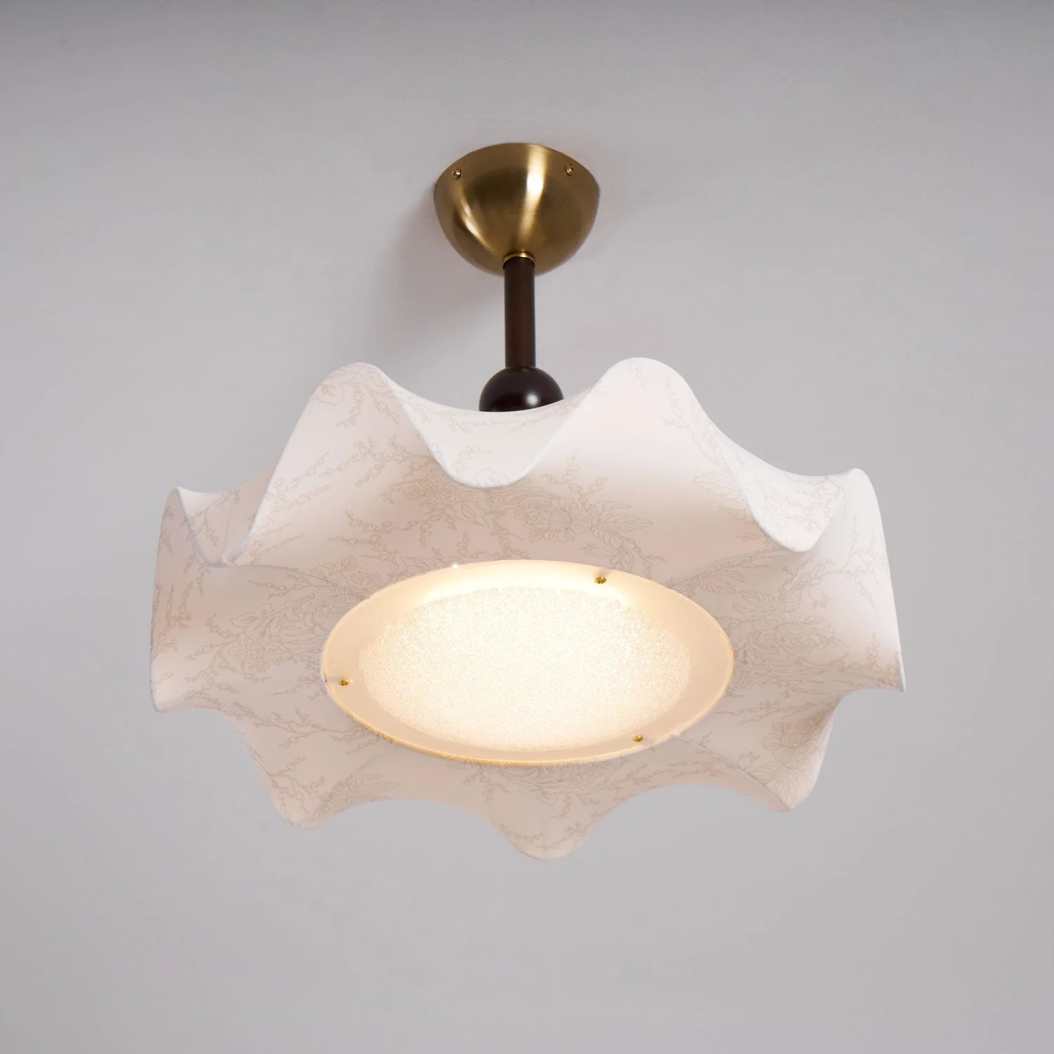 Avlorus Traditional Premium Elegance Wood Fabric Ceiling Light - Image 9