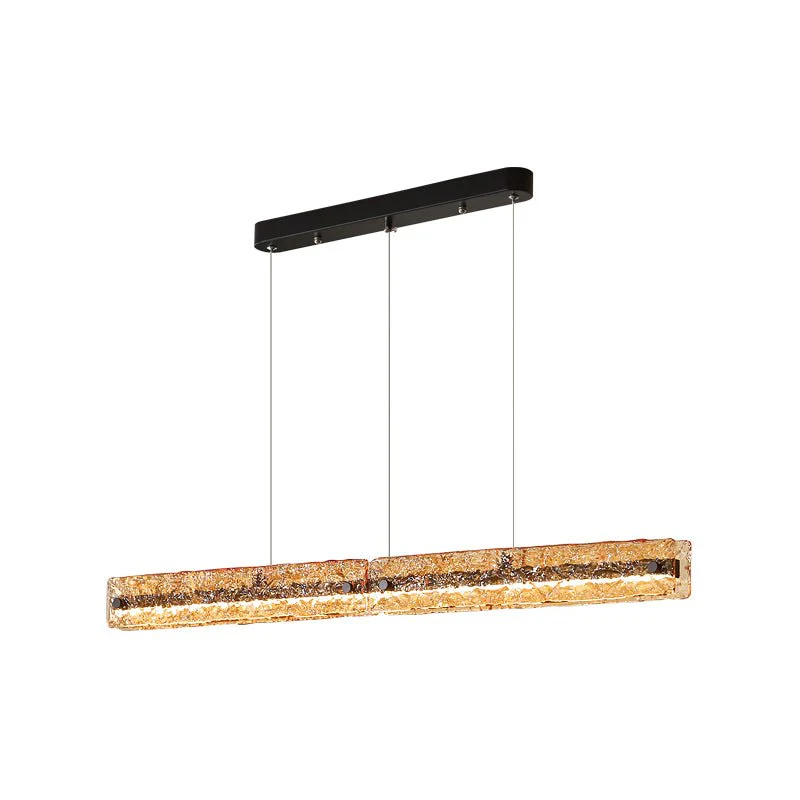 Avnorira Modern Minimalist Linear Island Glass Pendant Lamp - Image 12
