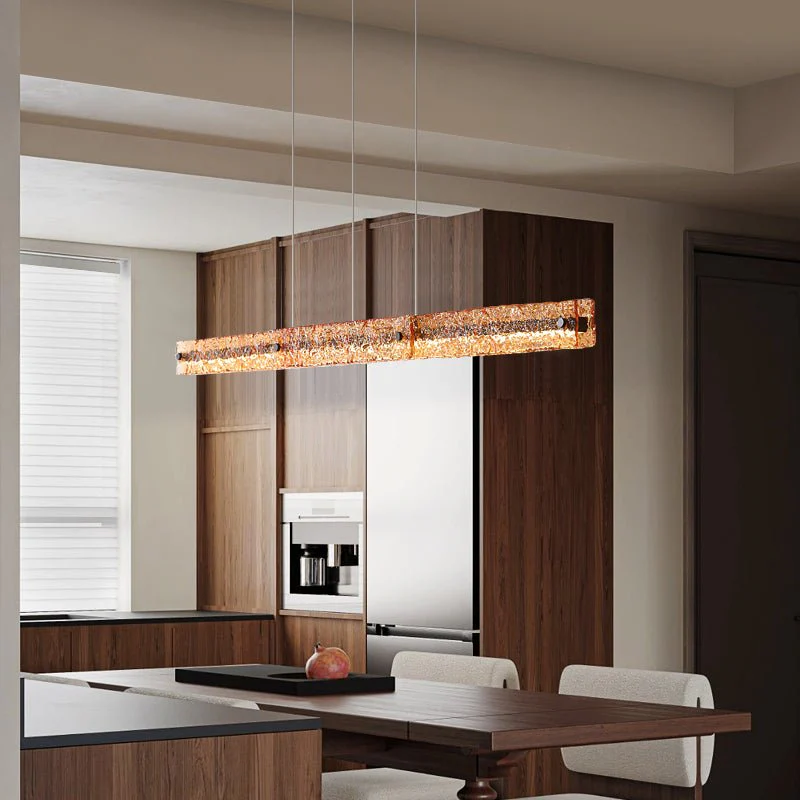 Avnorira Modern Minimalist Linear Island Glass Pendant Lamp - Image 19