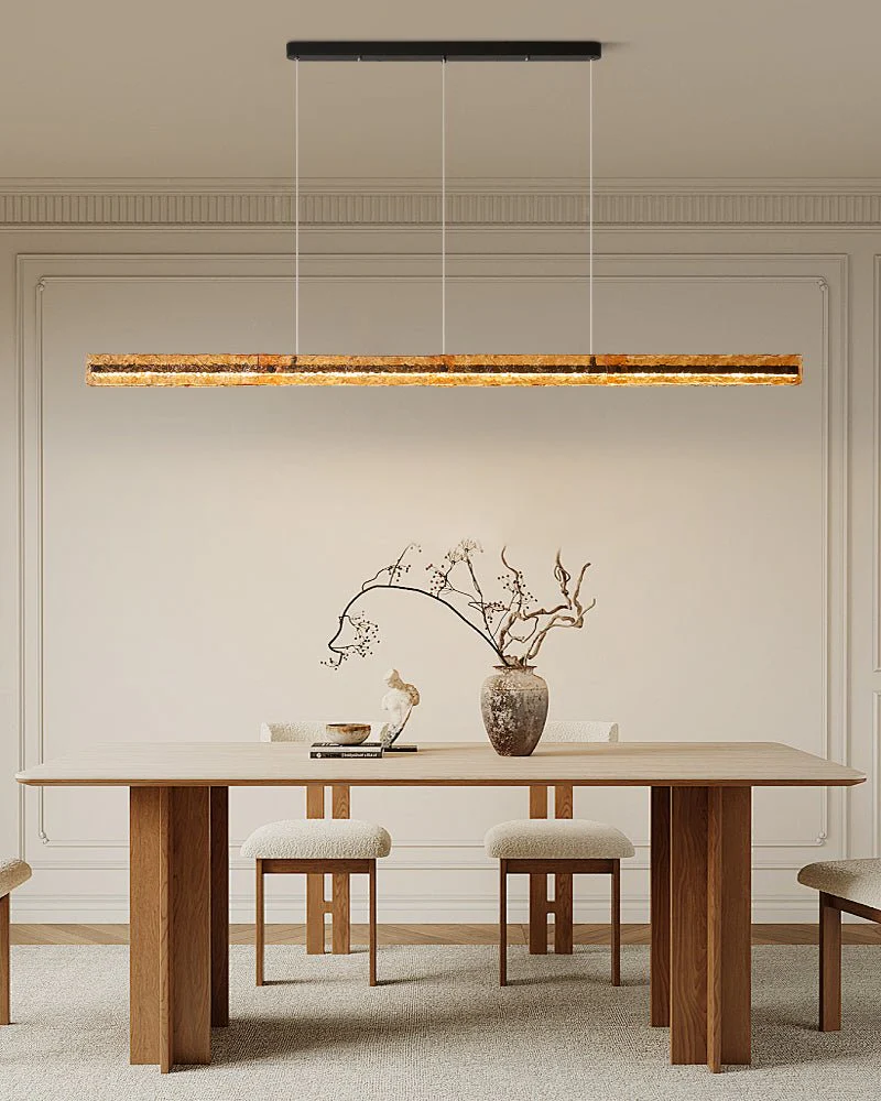 Avnorira Modern Minimalist Linear Island Glass Pendant Lamp - Image 22