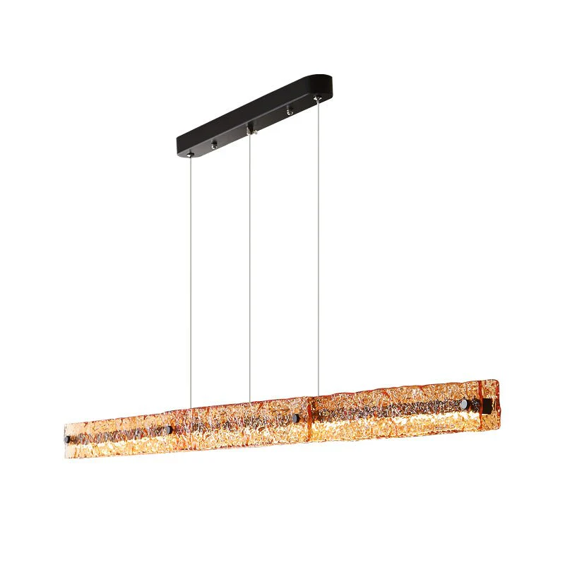Avnorira Modern Minimalist Linear Island Glass Pendant Lamp - Image 23
