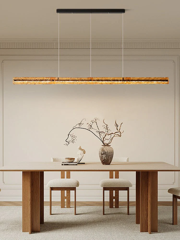 Avnorira Modern Minimalist Linear Island Glass Pendant Lamp - Image 27