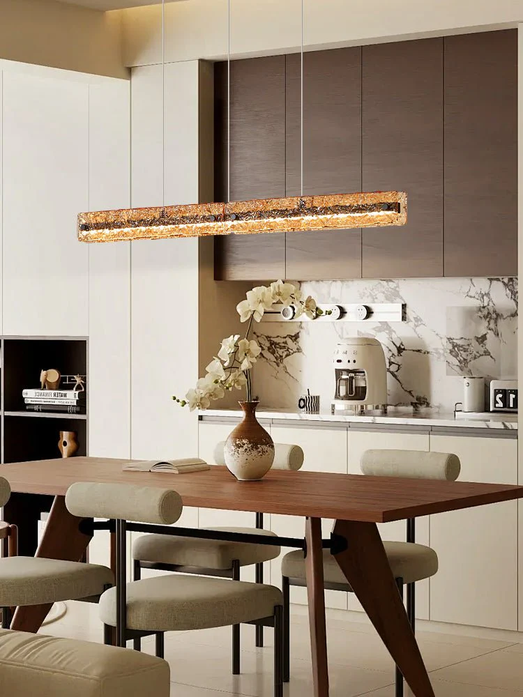 Avnorira Modern Minimalist Linear Island Glass Pendant Lamp - Image 28