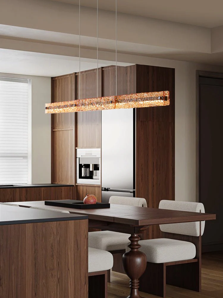 Avnorira Modern Minimalist Linear Island Glass Pendant Lamp - Image 29