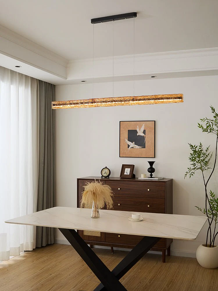 Avnorira Modern Minimalist Linear Island Glass Pendant Lamp - Image 31