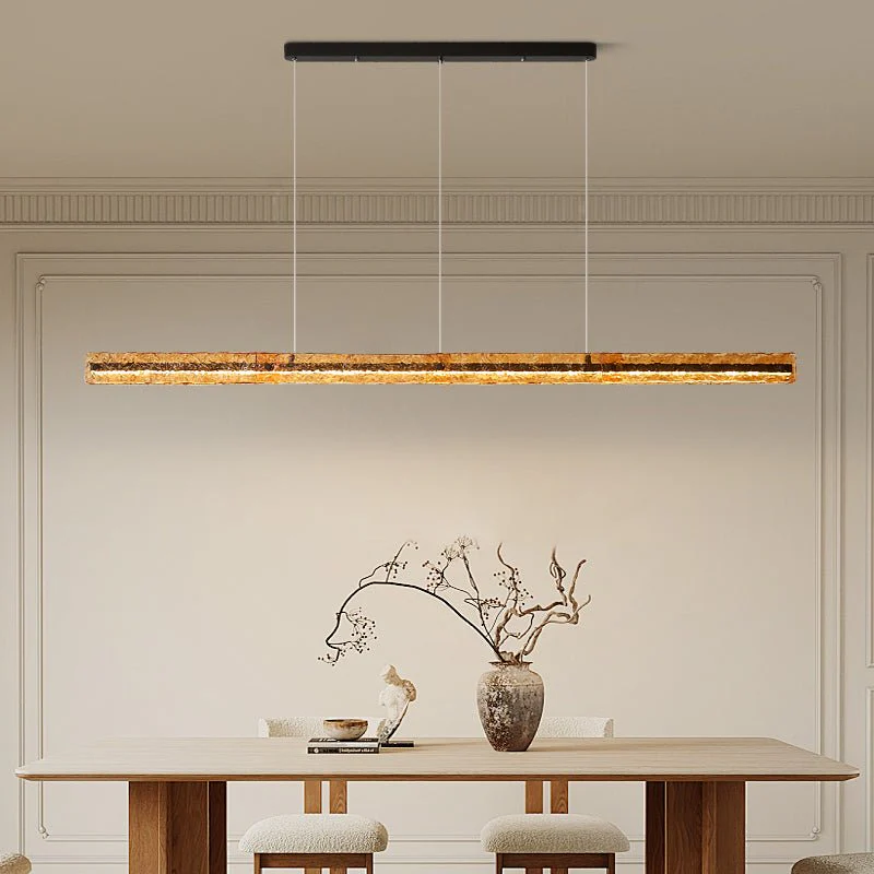 Avnorira Modern Minimalist Linear Island Glass Pendant Lamp - Image 4
