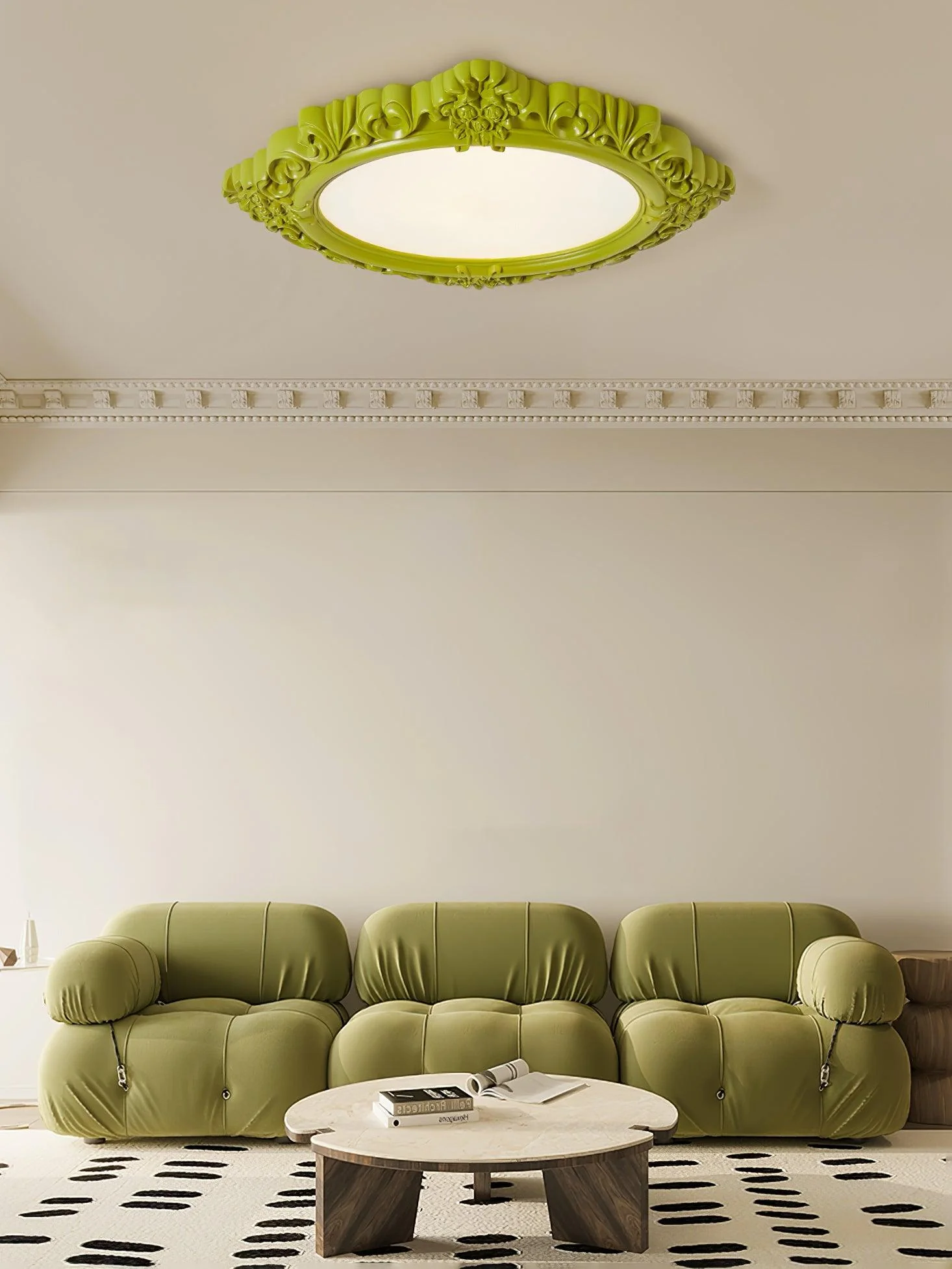 Avraee Sculpted Resin Ceiling Lamp - Image 26