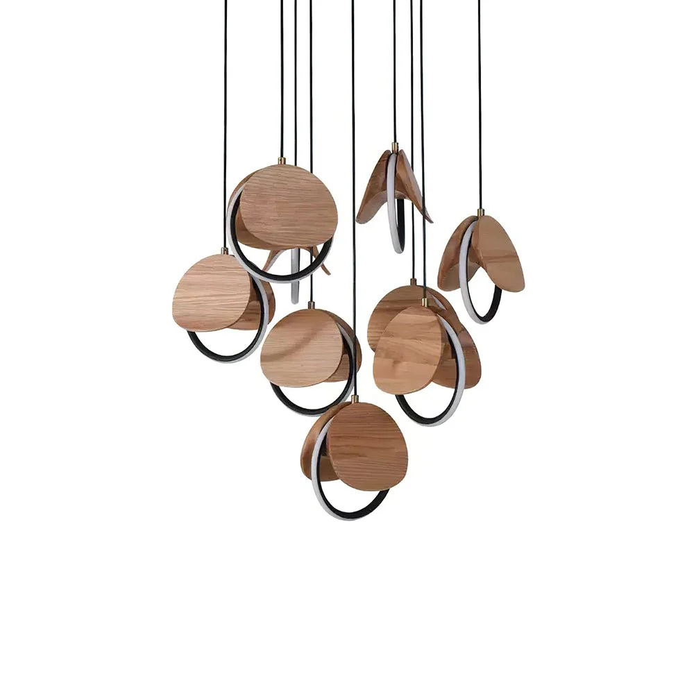 Avvelen Geometric Wood Pendant Light - Image 12
