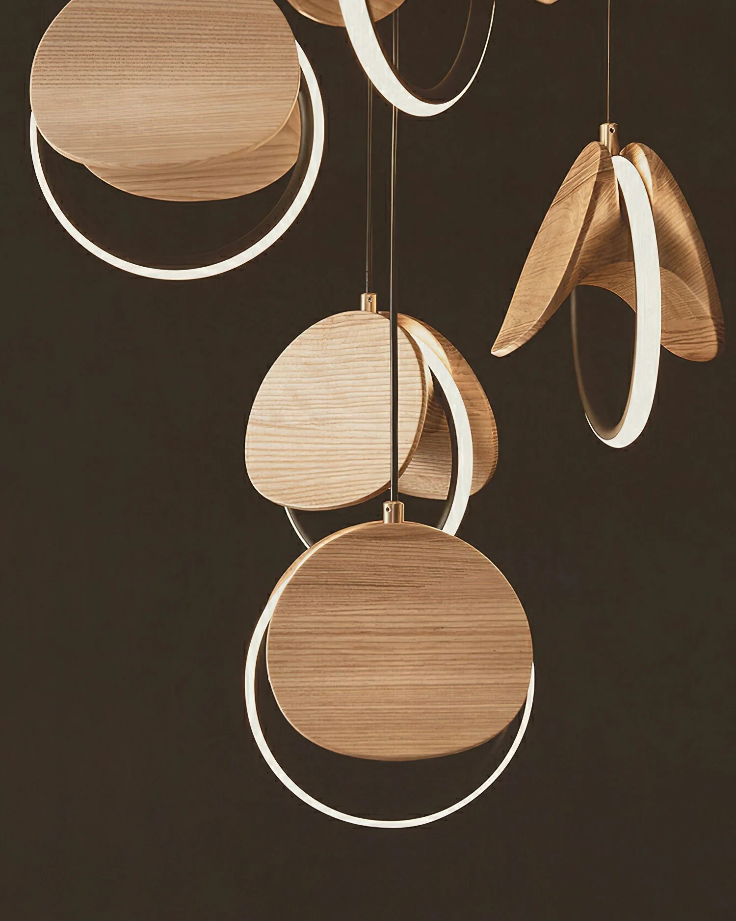 Avvelen Geometric Wood Pendant Light - Image 13