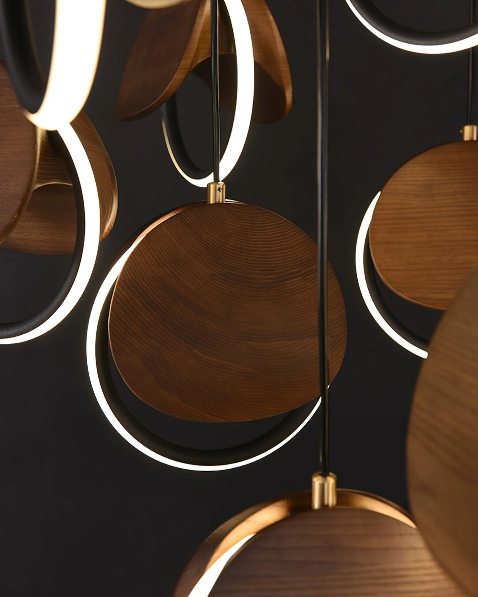 Avvelen Geometric Wood Pendant Light - Image 14