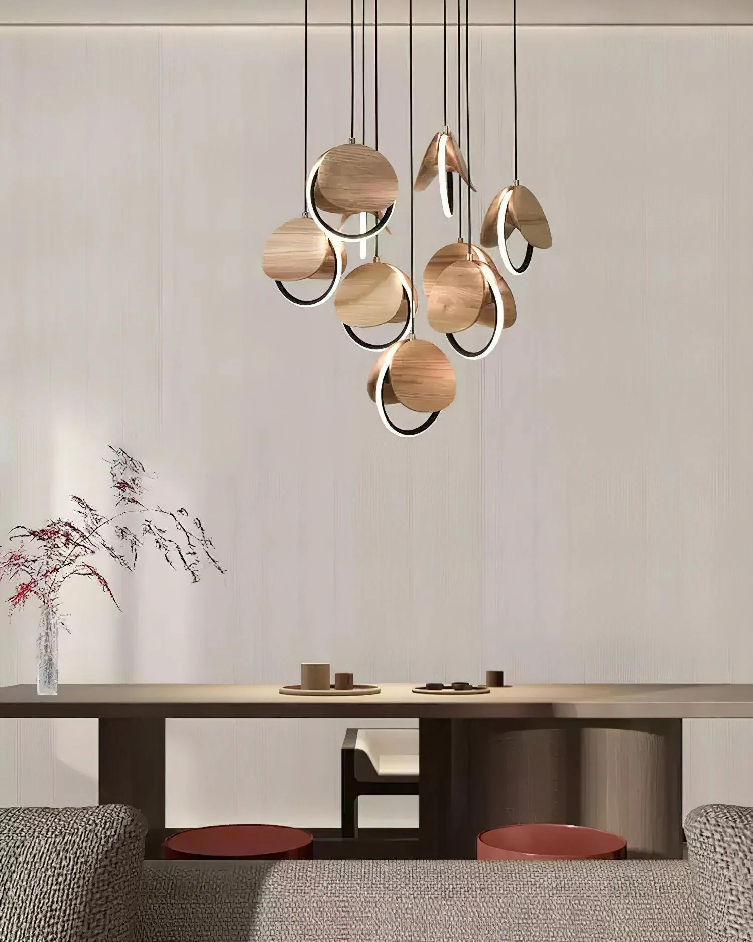 Avvelen Geometric Wood Pendant Light - Image 16