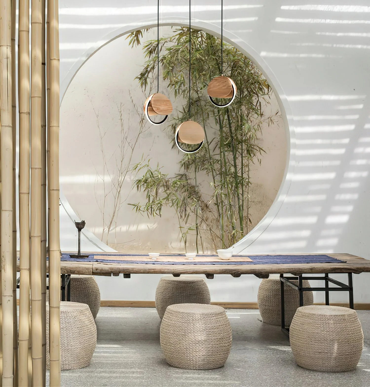 Avvelen Geometric Wood Pendant Light - Image 17