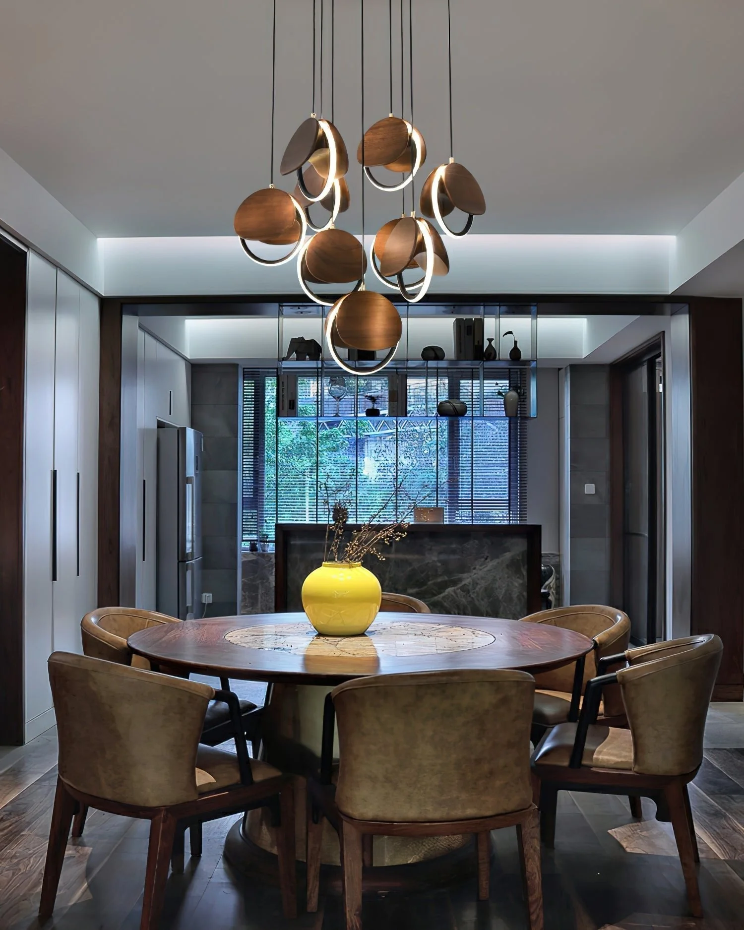 Avvelen Geometric Wood Pendant Light - Image 28