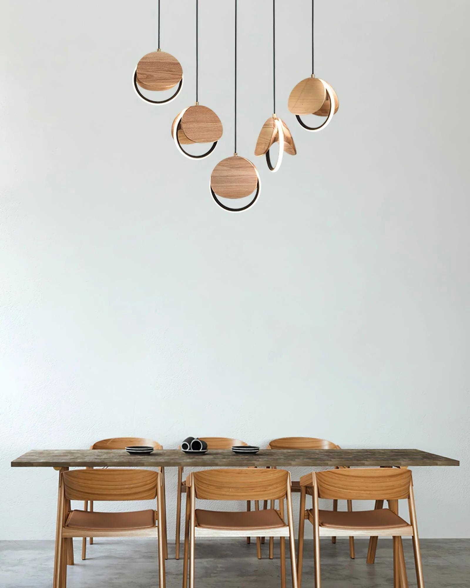 Avvelen Geometric Wood Pendant Light - Image 42