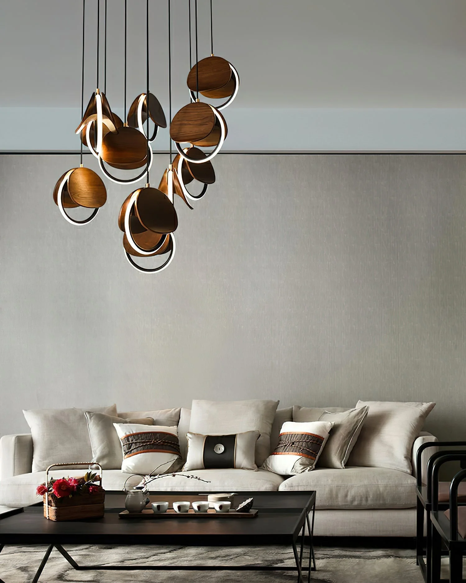 Avvelen Geometric Wood Pendant Light - Image 43