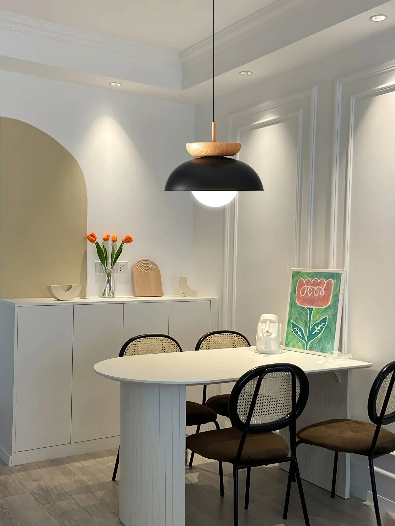 Avvenora Premium Nordic Art Glass Pendant Lamp - Image 9