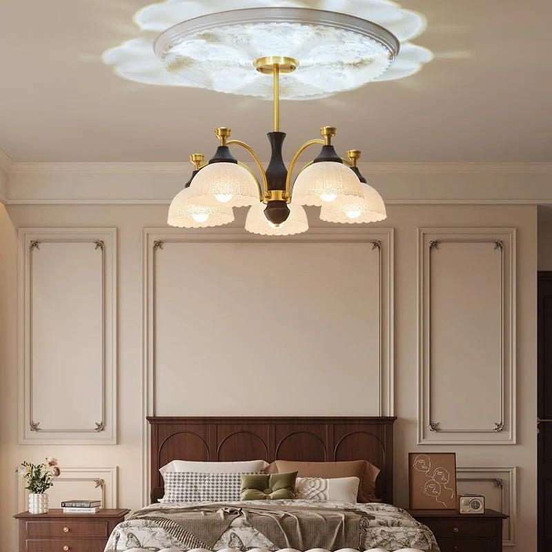 Avvynila Traditional Elegance Vintage Brass Wood Chandelier - Image 11