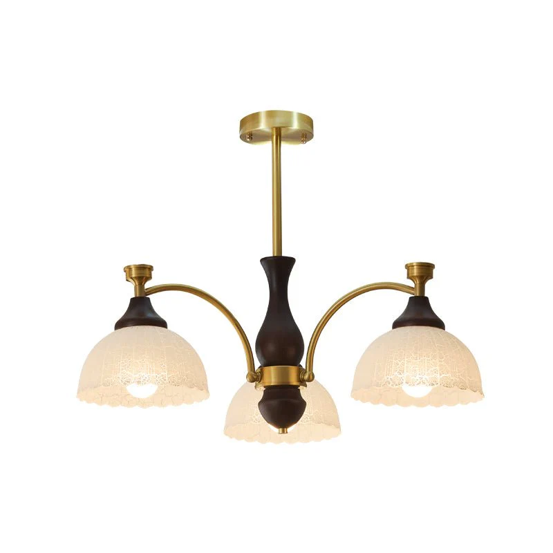 Avvynila Traditional Elegance Vintage Brass Wood Chandelier - Image 15