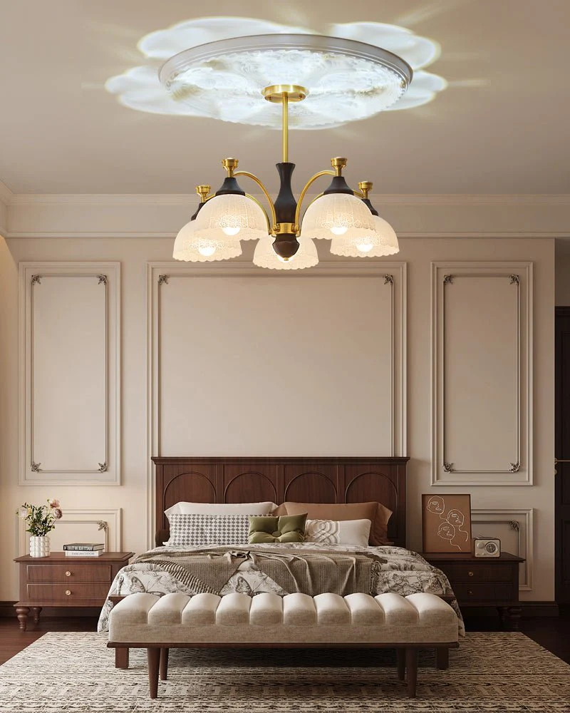 Avvynila Traditional Elegance Vintage Brass Wood Chandelier - Image 30