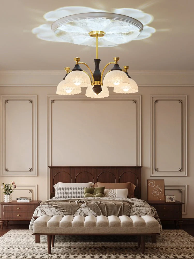 Avvynila Traditional Elegance Vintage Brass Wood Chandelier - Image 8