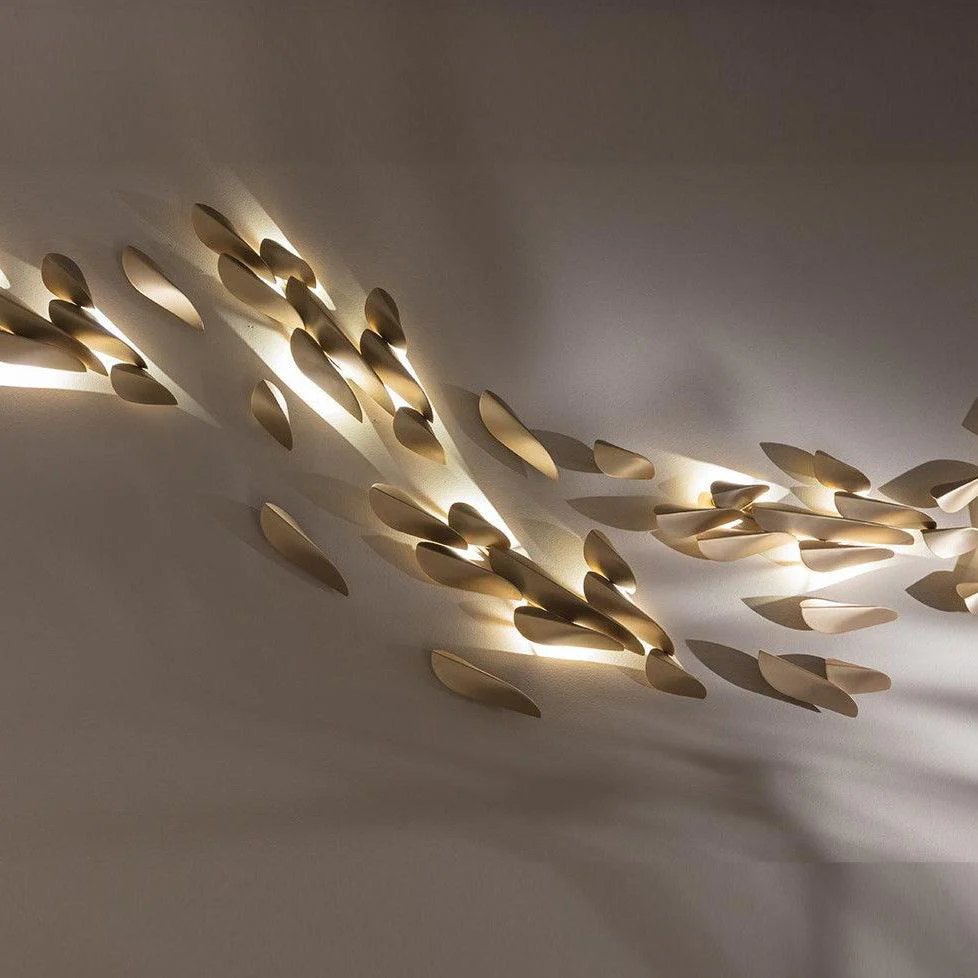 Avynis Abstract Brass Wall Light - Image 3